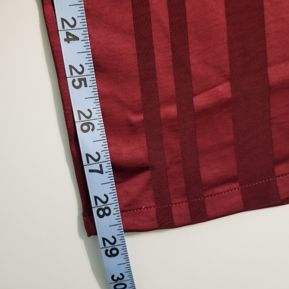 Lulu's Two Step Burgundy Striped Wide Leg Pants - Picture 12 of 13